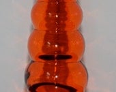 Orange Glass Incense Burning Bottle