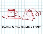 Coffee & Tea Doodles Font