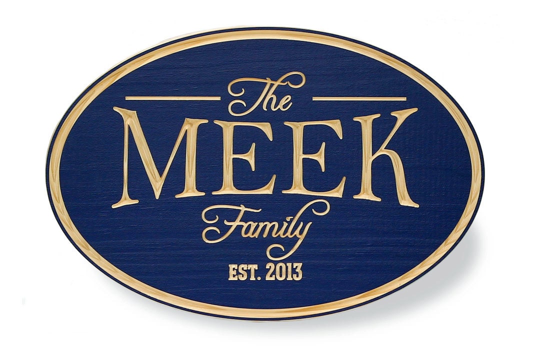 Personalized Carved Wooden Family Name Established Plaque, Custom Name Sign, Family Wall Sign, Wedding/Anniversary/Birthday/Shower Gift