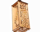 Kangaroo wood ceiling light lamp shade light fitting fixture box lighting sconce in sustainable wood