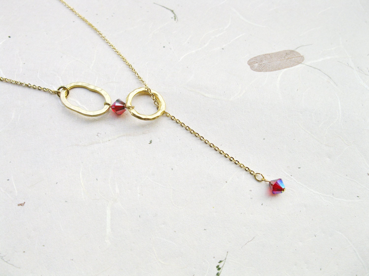 Gold plated infinty Lariat necklace, Handmade Lariat, Wedding necklace, Personalized, Amethyst Swarovski crystal, February, Every day.