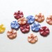 Vintage Flower Buttons - Colorful Sewing Buttons, Sewing Buttons for Crafting - Set of 12