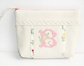 Personalized Embroidered Cosmetic Bag - FriendlyHandmade