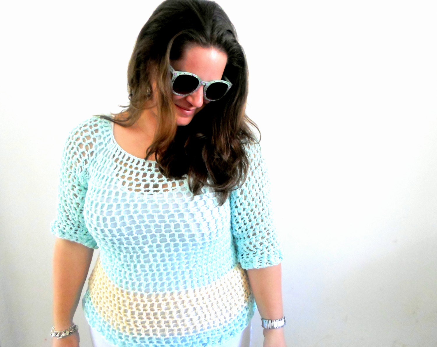 Fast & Easy Fashion Sweater crochet pdf pattern INSTANT DOWNLOAD