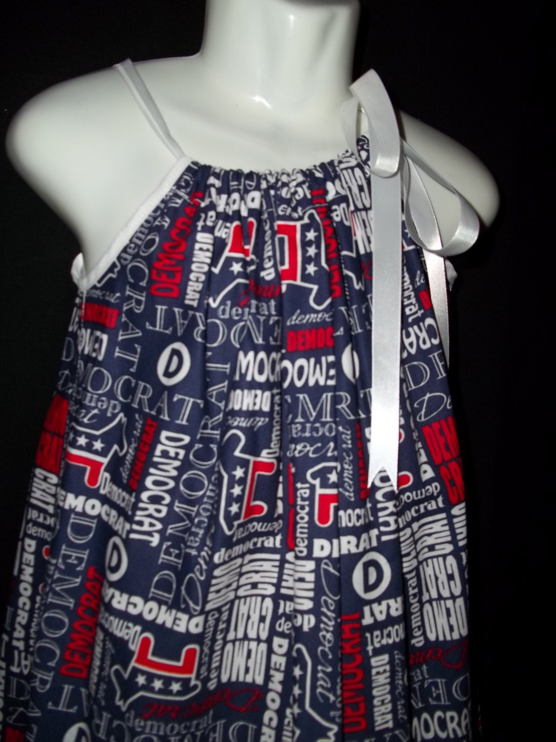 Democrat patriotic outfit dress july 4th diva love girls rule ready to ship in size 4t / 5t  or swing top for 6t