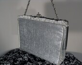 Vintage 80s Silver Purse // Vintage 1980s Silver Chain Handbag