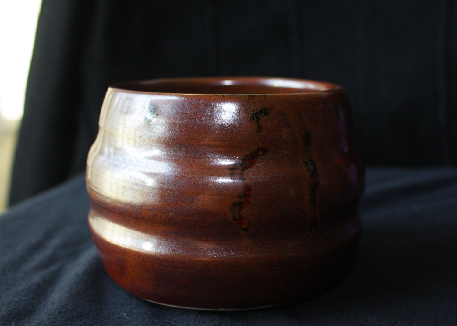 Bronze Colored Cup With Starry Drips