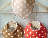 Beautiful handmade Bandana Style Baby Feeding/Teething Bibs- Pack of 3