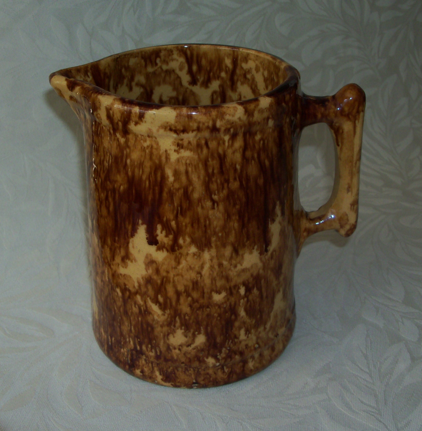 Items Similar To Rockingham - Bennington Pottery Pitcher - Tankard ...