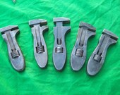Selection of Vintage Girder Type Adjustable Wrenches King Dick No.1 Greener Stahl  Antique Mechanics Tools
