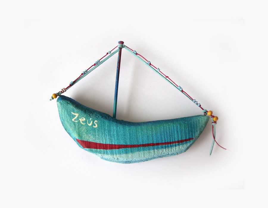 Small Decorative Wooden Wall Hanging Ship - Yourbeautifulhome