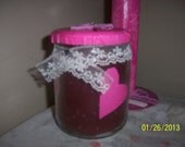 CANDLE Home Fashion decor Rose SCENTED CANDLE Beautifully handcrafted 12 0z. Hearts