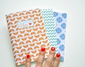 Set of 3 mini notebook: My pretty little notes (A6)