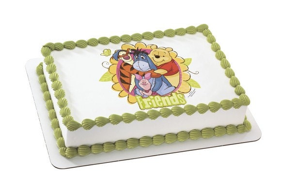 POOH-BIG HUG Edible Image Cake Topper Il_570xn