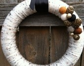 Yarn wreath