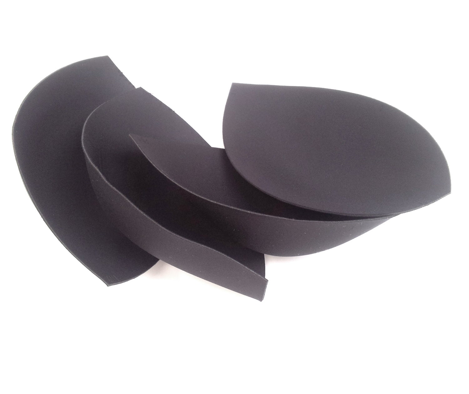 6 Black or White BRA Cups, for lingerie, Bathing Suits, Strapless Dresses, Lingerie, Corsets