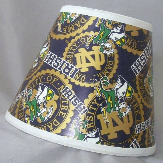 Items similar to NCAA University of Notre Dame Lamp Shade on Etsy