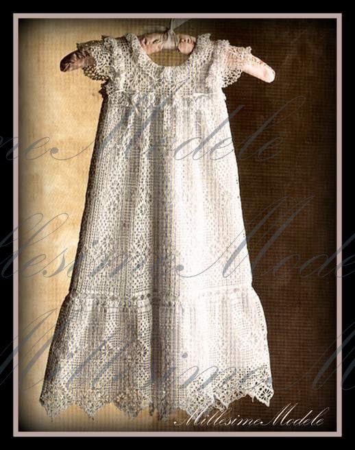 Vintage Pattern // Edwardian  // Antique // Christening Gown  // Heirloom // Keepsake  // Dress // Baby // Baptism // PDF// Pattern