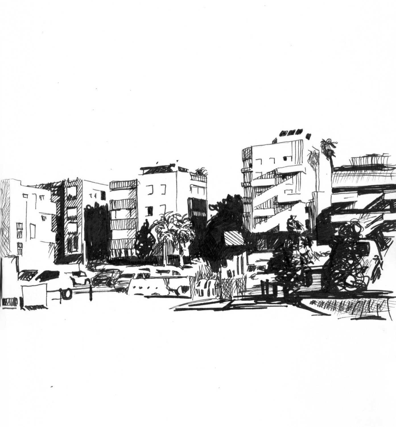 Tel Aviv - Arlozorov Street Print