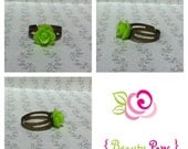 Mini Green Rose Ring