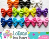Large Bow Beads 36mm x 46mm Chunky Bowknot Bead Bow Knot Acrylic Plastic Beads - Chunky Beads Bows For Chunky Necklaces or Bracelets - 2 pcs