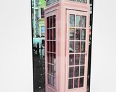iphone 5 iphone 4 iphone 4s case FREE SHIPPING London England cell phone Pink Telephone Booth cell phone  cover