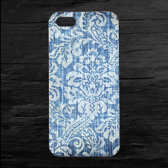 Blue Distressed Wallpaper iPhone 4 and 5 Case - theminifab