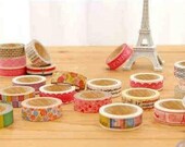 Pick Your Own - 10 Rolls Korean Washi Tapes (10M) / Fabric Tapes (5M)