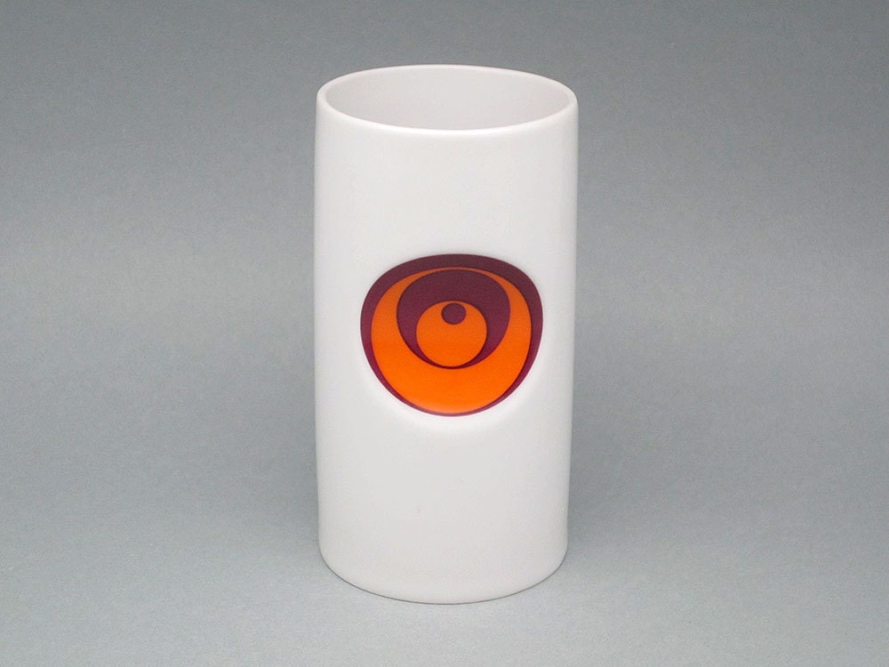 Vintage Pop Art porcelain vase by Schonwald (Germany, form no 412)