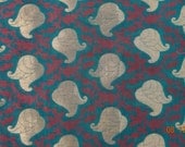pine green  chanderi cotton silk fat quarter india