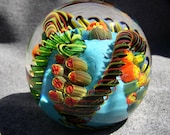 blown glass paperweight