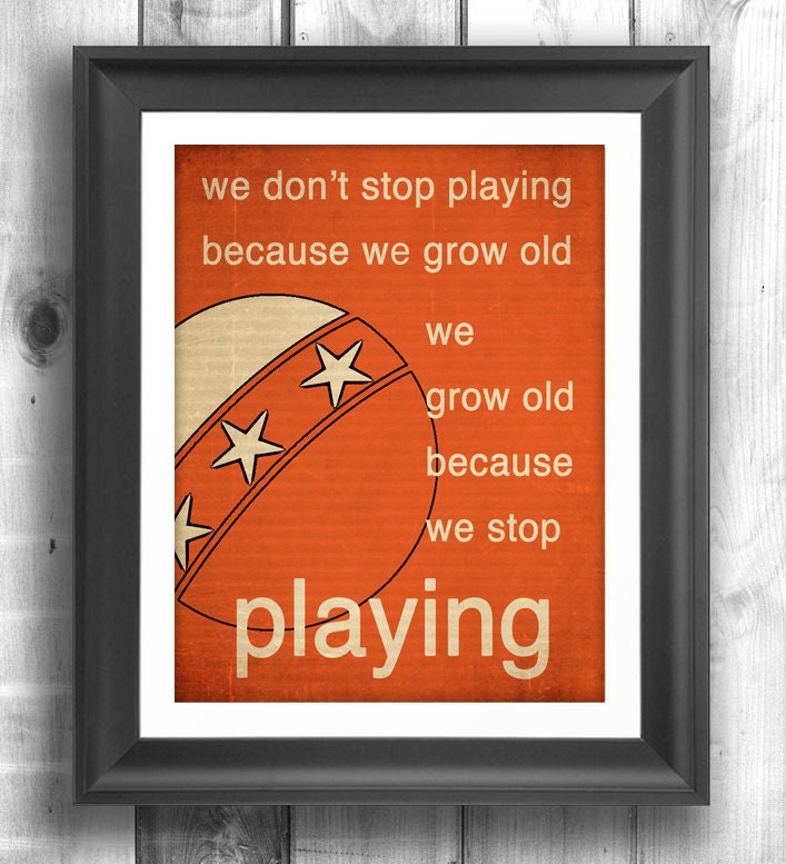 Nursery art, Typography print, Letterpress poster, Motivational Print, Giclee print, mid century, inspirational print, quote decor - 11x14