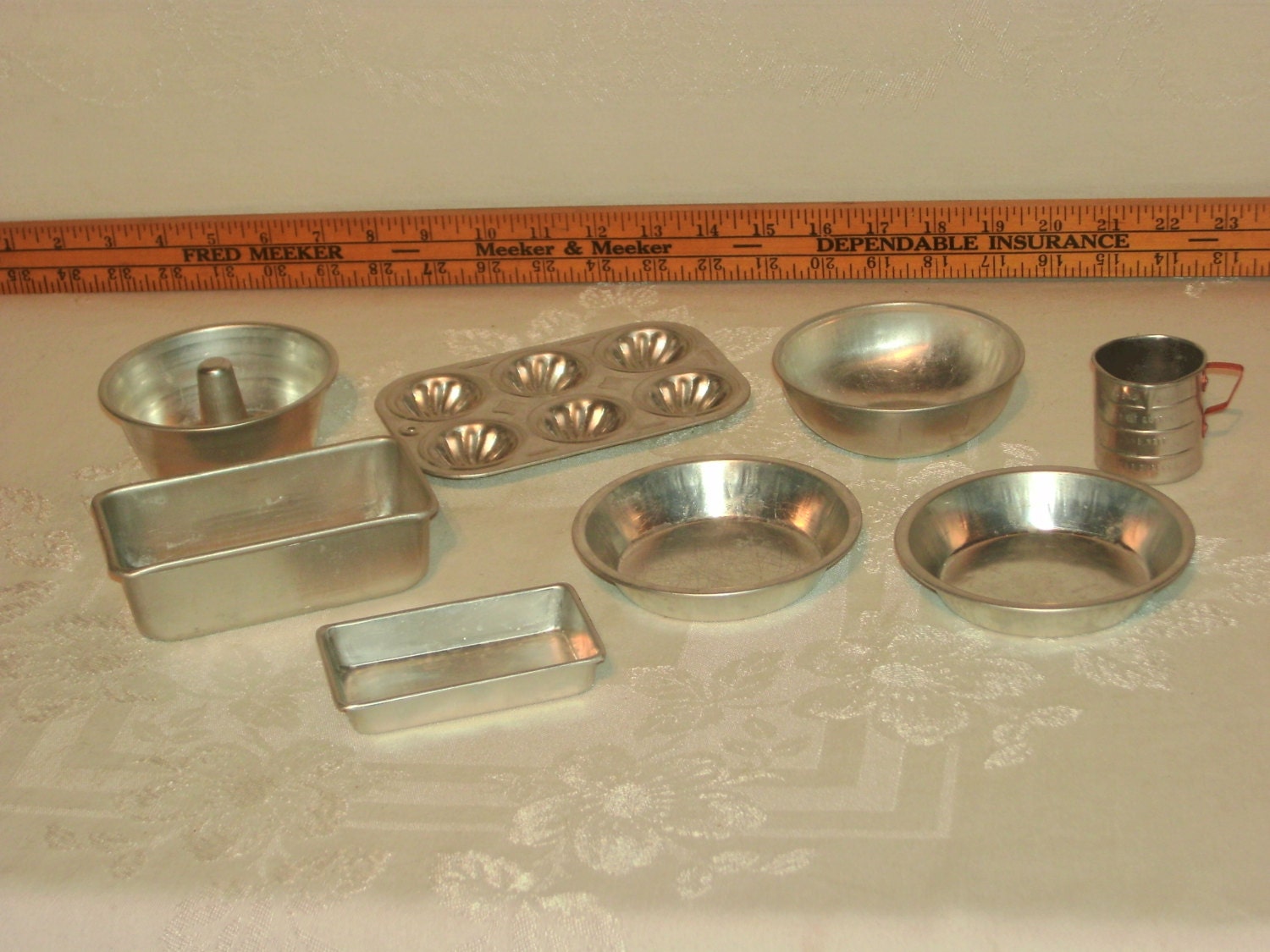 Vintage 8 Piece Mirro Toy Aluminum Cookware by AuntiesCabin