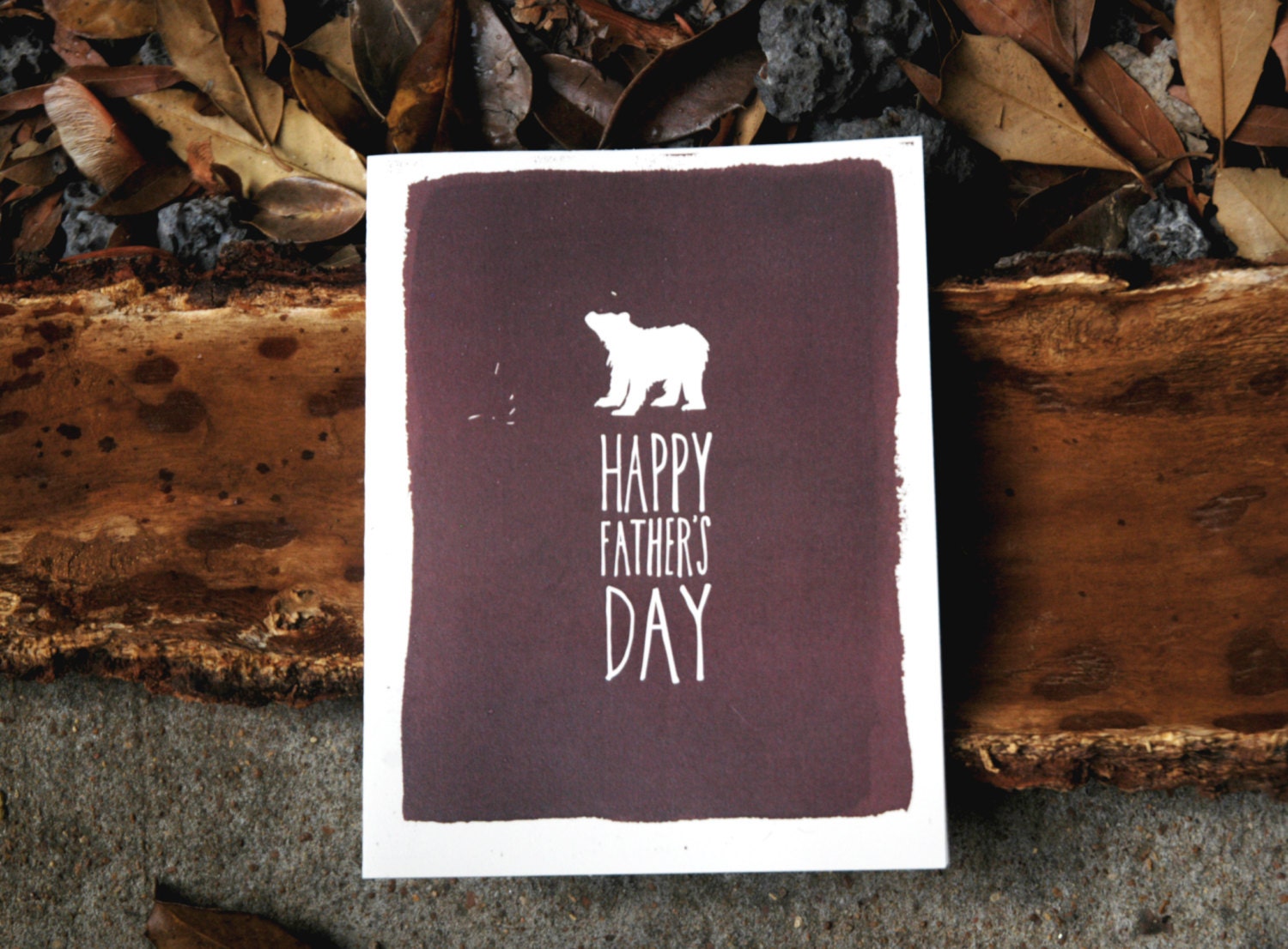 Happy Fathers Day Bear Card