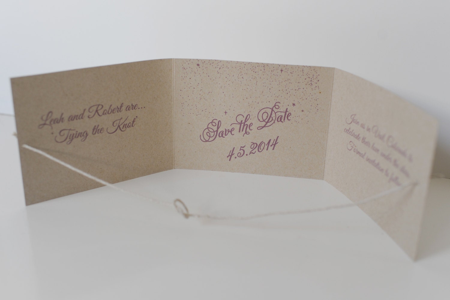 Custom Wedding Save the Date - Tie the Knot