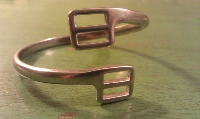 English Spur Bracelet- Square Diagonal Design