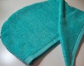 TURQUOISE Hair Towel, Hair Wrap, Head Wrap, Turban Towel