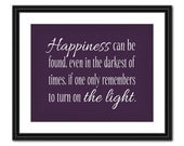 Harry Potter Quote Art - Happiness Can Be Found - 8x10 - Instant Download