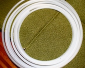 Single Clear Polypro-- Coil Down Collapsible-- Hula Hoop- CUSTOMIZE SIZE