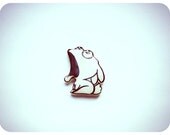 Free shipping Brooch - animal brooch-cute bunny rabbit hare