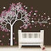 Tree wall decal wall sticker, baby nursery decal, name decal - 147