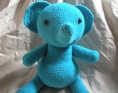 Crocheted Elephant Stuffed Animal/Toy-Other colors available (Made to Order)