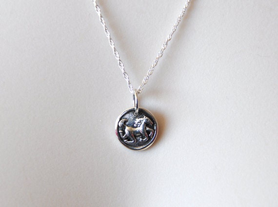 STERLING HORSE NECKLACE Horse Lover Gift Running Horse Pendant Sterling Silver Mustang Horse Equestrian Gift