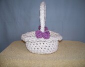 Child's Crocheted Easter basket purse/ Flower girl basket Il_170x135