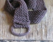 Retro cotton belt. large. wide belt. 80s belt. Plaited  cotton belt
