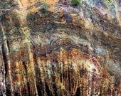 Plateau du T'chigai: 17 x 8.5 in. signed print of "The Doppler Effect" by satellite image artist Stuart Black. Niger, addax, dorcas gazelle - StuartsEarth