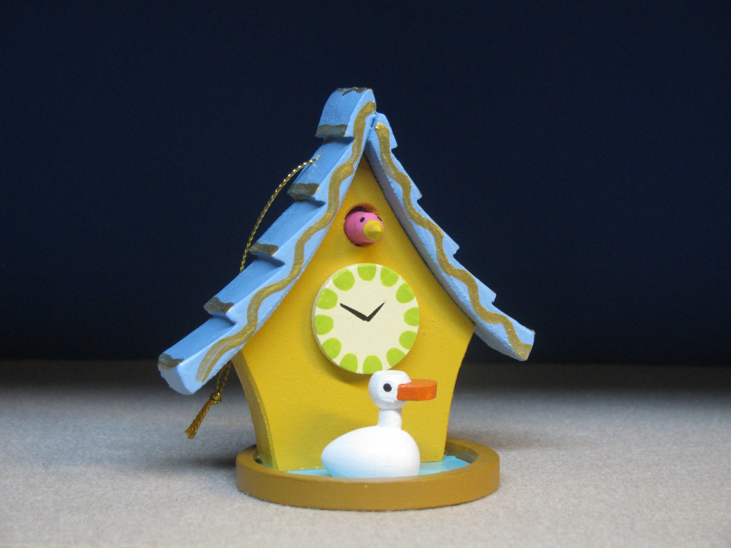 Duck Pond Cuckoo Clock Christmas ornament