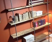 Industrial Pipe Bookcase or Closet Storage