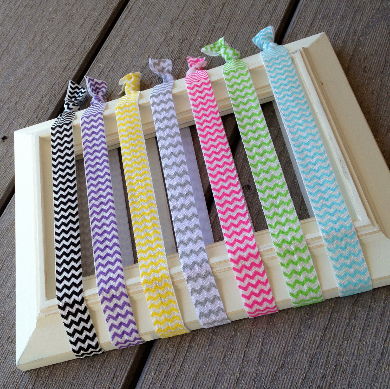 Choose 3 Chevron Elastic Headbands, Hair Hugger Headbands, strechy elastic headbands, Knotted Yoga headbands, dance team headbands