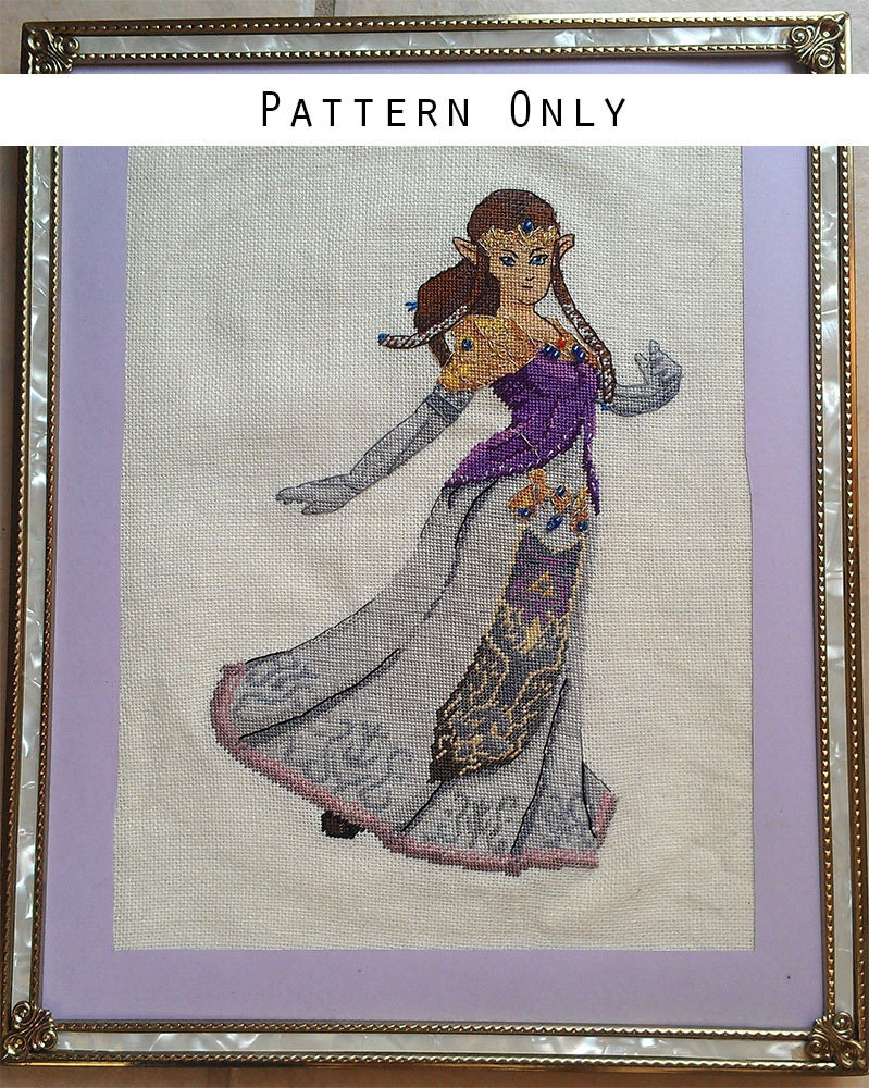Pattern - Legend of Zelda - Princess Zelda - Cross Stitch